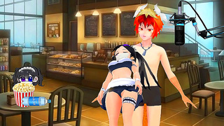 Miyu VTuber Maid Gets naughty With Dragon for Hot Hentai Action