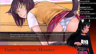 Petite VTuber LewdNeko Enjoys Spooky Halloween Anime Adventure Live Stream