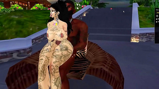 Slutty IMVU Cartoon Bitch Riding Hard For A Juicy Orgasm