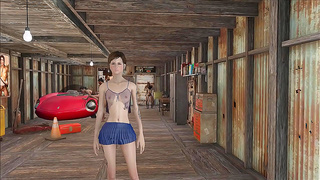 Sexy Brunette Anime Chick Gets Fucked In Fallout 4 Style Game Fashion