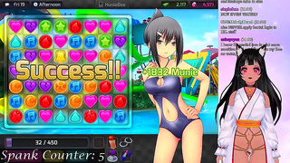 Lewd VTuber Neko Spanks & Seduces in Anime Visual Novel Livestream