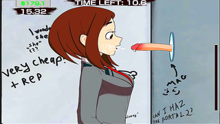 Mina Ashido’s Glory Hole Adventure – My Hero Academia Hentai Blowjob Fantasy