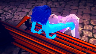 Amethyst Eats Out Lapis Lazuli in Steven Universe 3D Hentai Squirt Scene