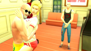 Perverted Master Roshi Trains Android 18 for Anal Sex in Front of Cuckold Husband