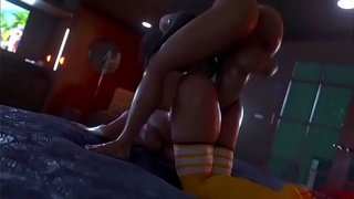 Ada Wong Fucks Claire Redfield in Hot Resident Evil Hentai Action