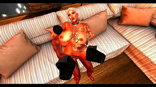 Blonde MILF Gets Interracial Anal & Pussy Fucking for Cartoony Orgasmic CreamPie