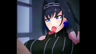 Kronii Shows Off Her Perfect Tits for Seductive Paizuri Action
