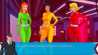 Blonde & Redhead Totally Spies Girls Flash Sexy Tits in Anime Fun
