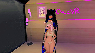 Futa Catgirl’s Steamy VRChat Date Ends With Hardcore Orgasmic Fun