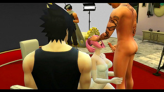 Sakura Cheats on Naruto – Netorare Wedding Day Anal Adventure