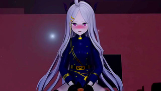 Horny Nemea Game Babe Gets Her Massive Tits Played With By Anime Guys