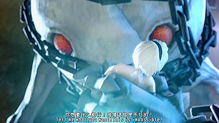 NieR Automata 1&2- 2B is captured and roughly gangbanged