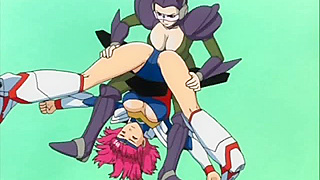 Andromaid2 1 - Robo maid Aki loses a wrestling match and gets her pussy licked