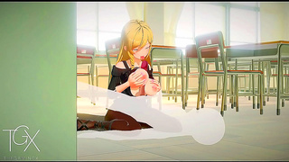 Erotic Anime Girl Gets Pregnant With Big Dick - Abdomen Expansion Orgasm
