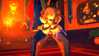 Seductive Green-Haired Maid Devours Gloryhole Pleasure in Steamy New Erotic Gameplay