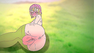 Mitsuri seduces with her huge pussy ! Porn demon slayer Hentai ( cartoon 2d ) anime
