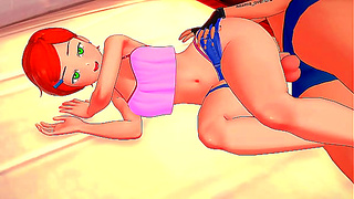 Perverted Gwen wants to fuck (3D hentai) (adult version)