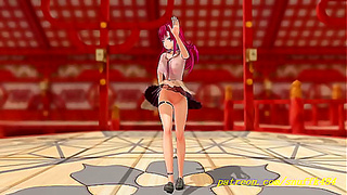 noVR mmd marine dance 3d hololive