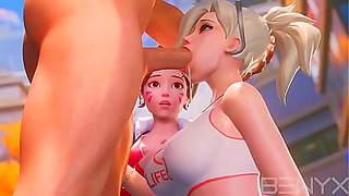 3D hottest blowjobs compilation