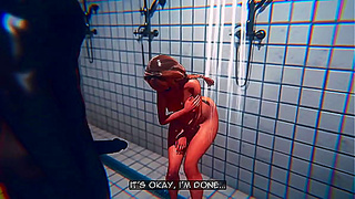 Girl Fucked in Shower by Gym Teacher (3D)