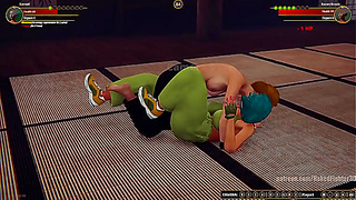 Remiel VS Karen Krash (Naked Fighter 3D)