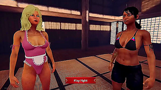 Faye vs. Dela (Naked Fighter 3D)