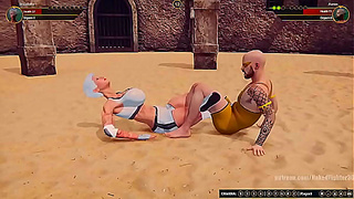 Broadzilla VS Aaron (Naked Fighter 3D)