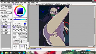 Desenhando Hentai Nezuko Kamado (Kimetsu no Yaiba) - Repost