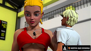 HENTAI SEX UNIVERSITY - Hentai Student Eats Out His Teacher's Perfect Pussy Until She