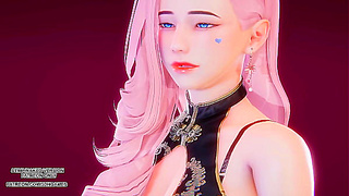 [MMD] HYOLYN - One Way Love Seraphine Sexy Kpop Dance League Of Legends Uncensored Hentai
