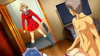My Girlfriend Catches Me with her Best Friend and Joins for a Threesome - Hentai