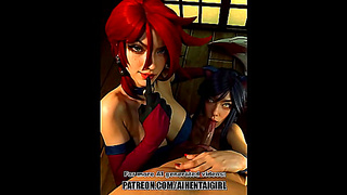 League of Legends Miss Fortune and Ahri cosplay