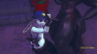 Zootropia Hentai Furry 3D - Judy Hopps Handjob POV - Japanese Asian Manga anime game