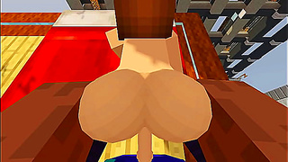 Fucking MILF's juicy pussy / Minecraft Jenny mod