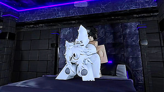 Pounding my hot furry Roblox slut