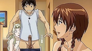 Teen Lesbians Suck and Fuck Step Brother in Wild Uncensored Hentai [Subtitled]