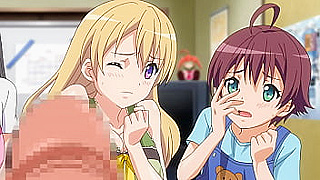 Tiny Teens Go Wild, First Cock Encounter in Hentai [Subtitled]