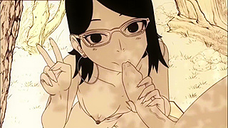 Anime babe gets naughty with her toyboy for hot pleasure