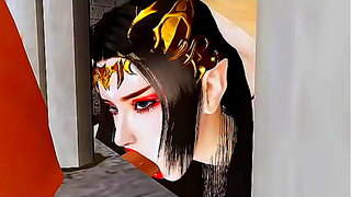 Virtual Queen of Bigboob Fantasy - 3D Animation Hentai