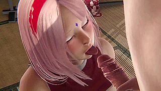 Sakura Gets Sucked Hard by Anime Studs in Explicit Hentai Action