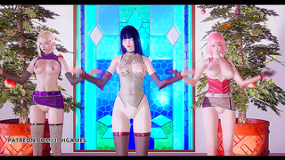 Passionate Taimanin Asagi Engages in Hardcore Anime Group Sex Adventure